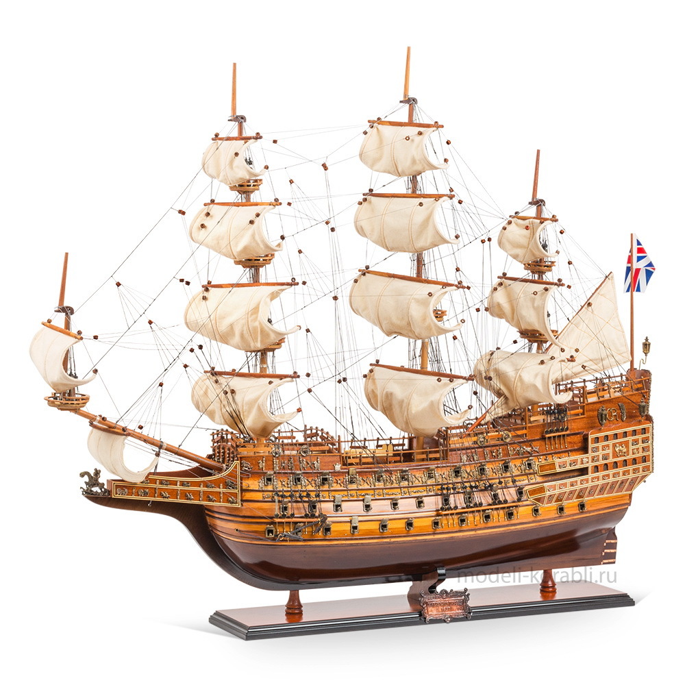 Деревенная модель парусника «HMS SOVEREIGN OF THE SEAS» 95 см